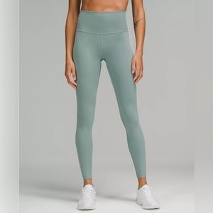 NWT Lululemon Wunder Train High Rise Tight 28” Misty Glade Size 2